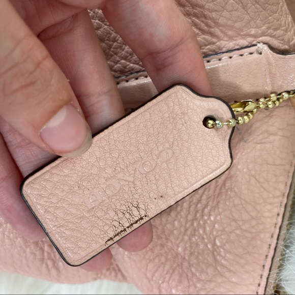 Coach Pebble Pink Purse - Picture 11 of 16